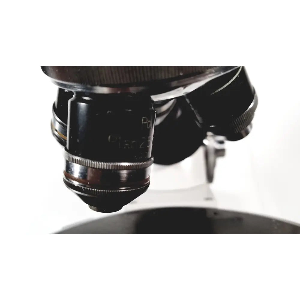 Black and silver microscope objective lens with engraved markings for eppendorf centrifuge 5415 r reuse medical applications