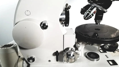White and black scientific microscope with metallic components for eppendorf centriifuge 5415 r reuse medical applications