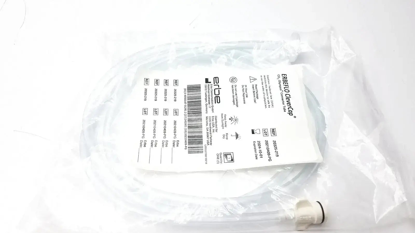 ERBEFLO CleverCap CO2 Olympus Connector Tube 20325-219 Endoscopy CO2 Connector Tube, second-hand product photo 2