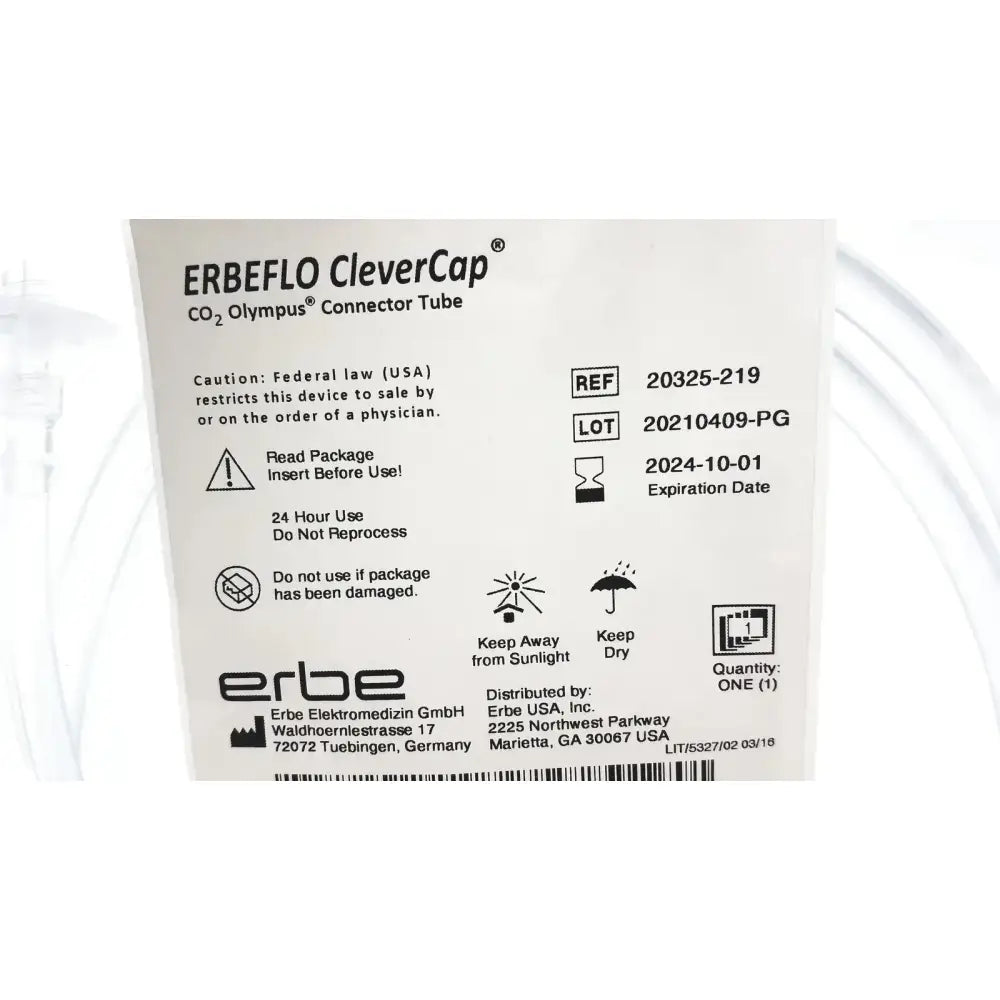 ERBEFLO CleverCap CO2 Olympus Connector Tube 20325-219 Endoscopy CO2 Connector Tube, second-hand product photo 8