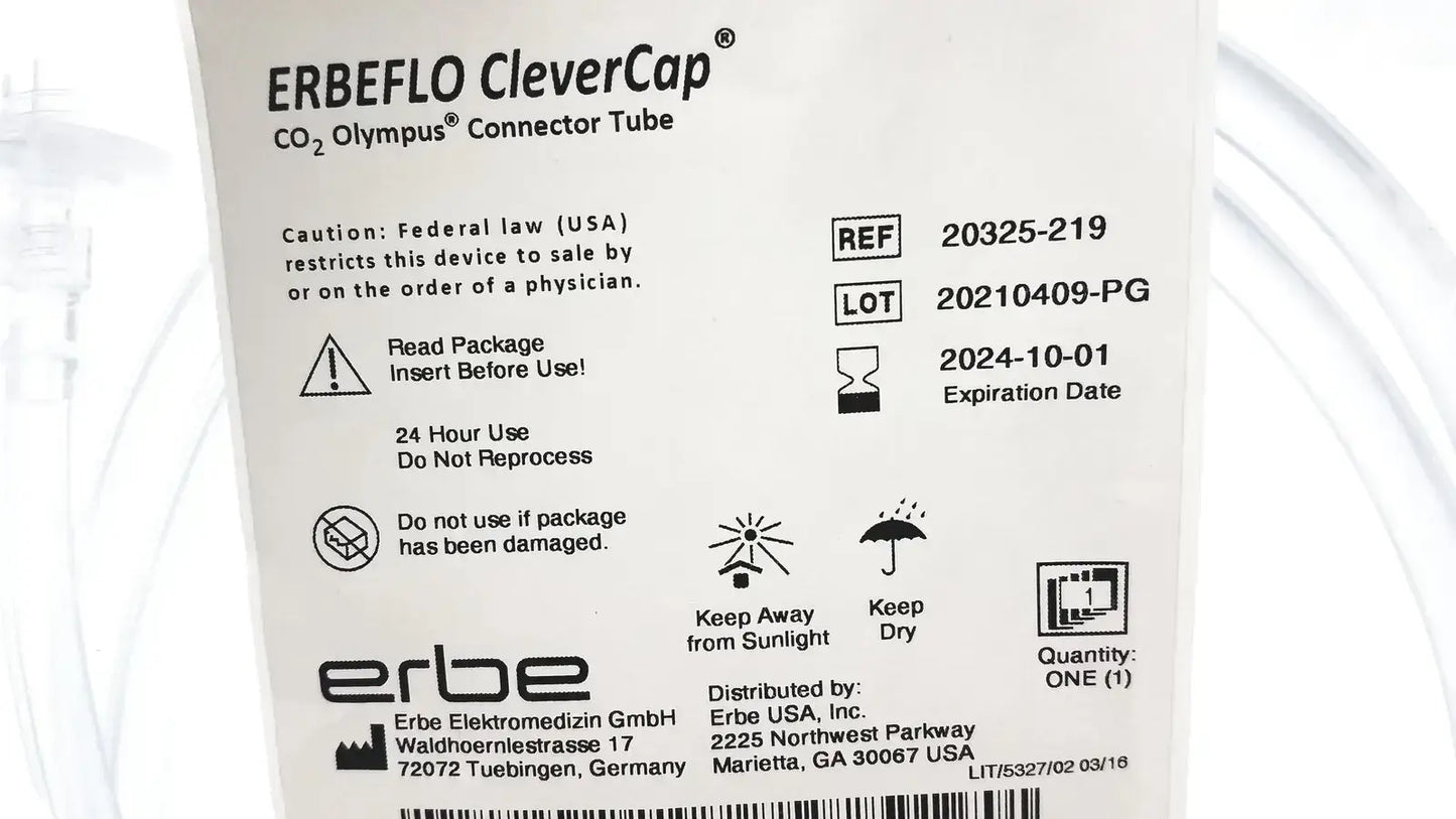 ERBEFLO CleverCap CO2 Olympus Connector Tube 20325-219 Endoscopy CO2 Connector Tube, second-hand product photo 8