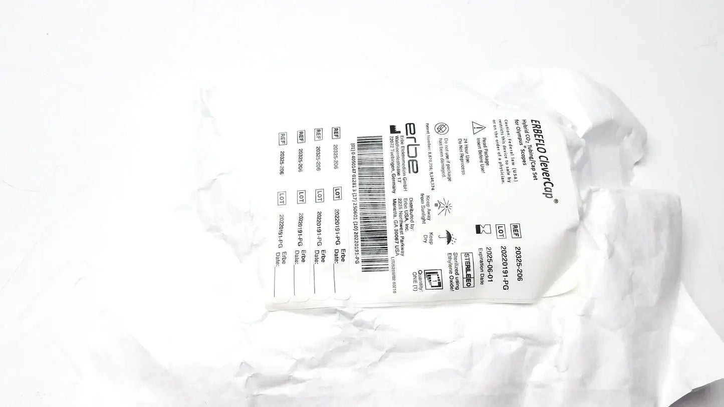 ERBEFLO CleverCap Hybrid CO2 Tubing/Cap Set 20325-206 Insufflation CO2 Tubing/Cap Set, second-hand product photo 2
