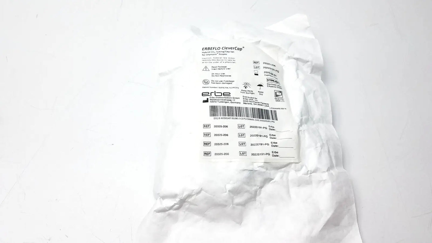 ERBEFLO CleverCap Hybrid CO2 Tubing/Cap Set 20325-206 Insufflation CO2 Tubing/Cap Set, second-hand product photo 1
