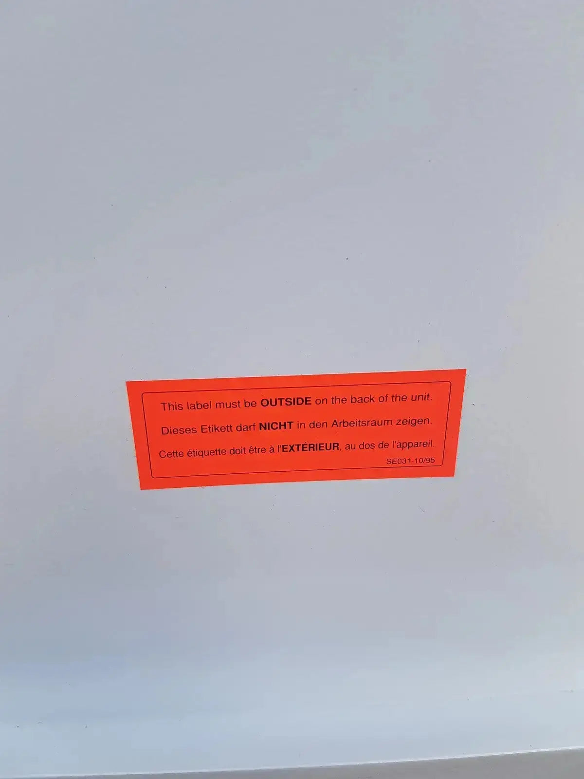 Erlab Captair Bio Chem Filtair Ductless Filtering Fume Enclosure & Hood Ductless Fume Hood, second-hand product photo 13