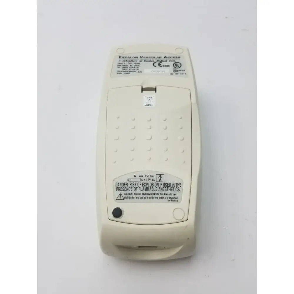 Escalon pdACCESS Access Monitor Model 72000 w/ Speaker Medical Device Access Monitor, second-hand product photo 5