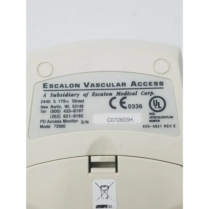 Escalon pdACCESS Access Monitor Model 72000 w/ Speaker Medical Device Access Monitor, second-hand product photo 8