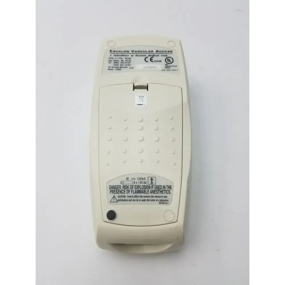 Escalon pdACCESS Access Monitor Model 72000 w/ Speaker Medical Device Access Monitor, second-hand product photo 6