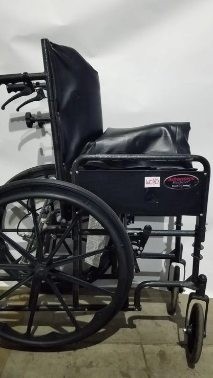 Reuse Medical Equipment Everest & Jennings Advantage Recliner Folding Manual Wheelchair Wheelchairs, second-hand product photo 21