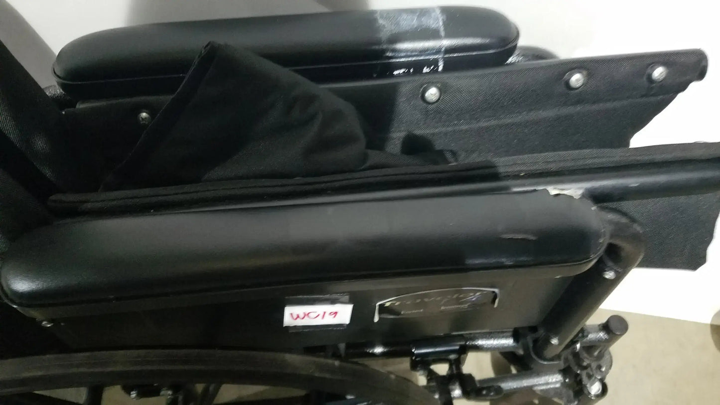 Reuse Medical Equipment Everest & Jennings Traveler L4 Wheelchair Ultralight Adjustable Height Adult Use Wheelchairs, second-hand product photo 7