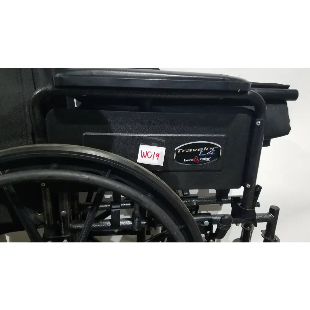 Reuse Medical Equipment Everest & Jennings Traveler L4 Wheelchair Ultralight Adjustable Height Adult Use Wheelchairs, second-hand product photo 5