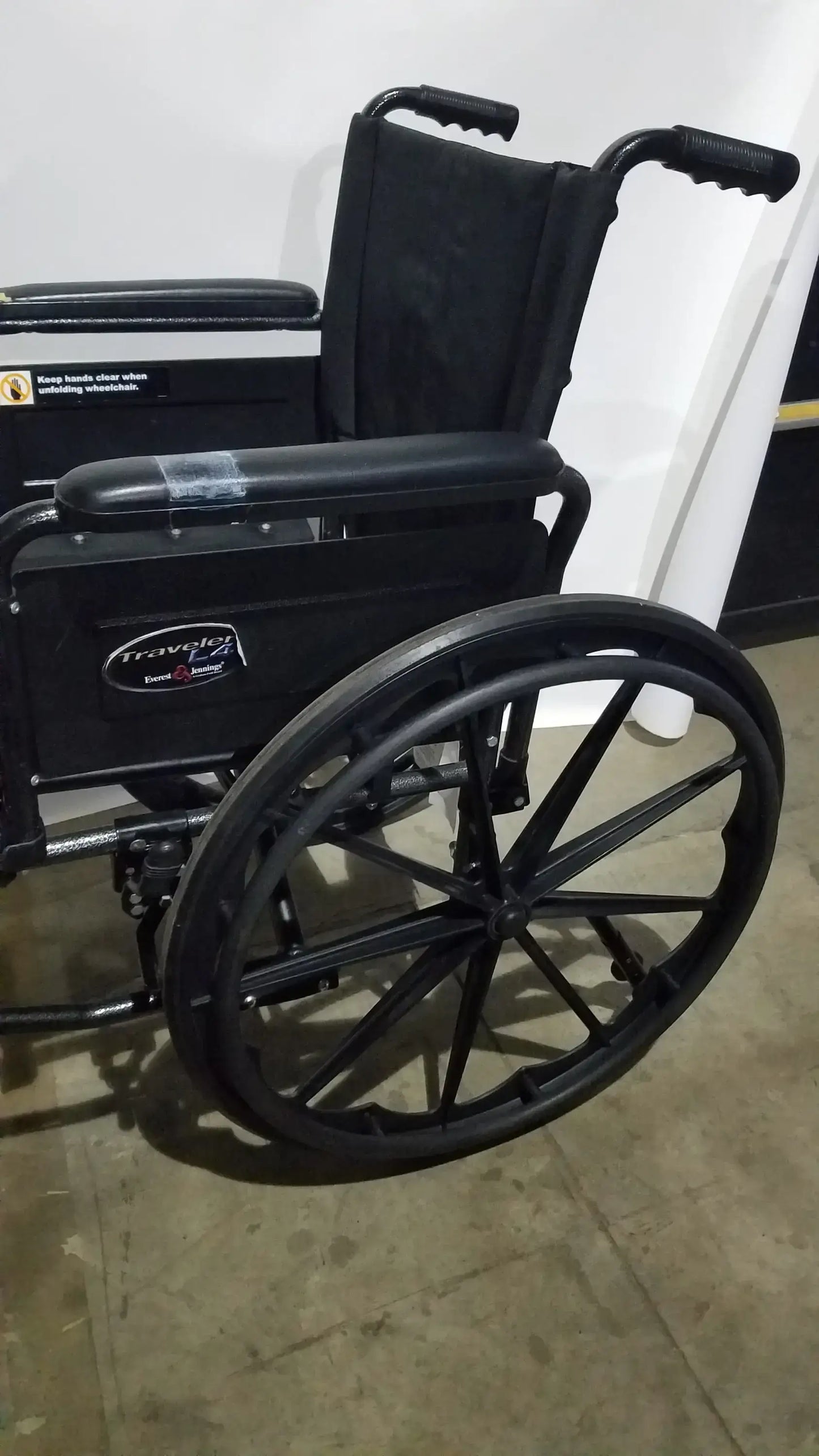 Reuse Medical Equipment Everest & Jennings Traveler L4 Wheelchair Ultralight Adjustable Height Adult Use Wheelchairs, second-hand product photo 17