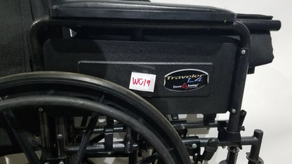 Reuse Medical Equipment Everest & Jennings Traveler L4 Wheelchair Ultralight Adjustable Height Adult Use Wheelchairs, second-hand product photo 5