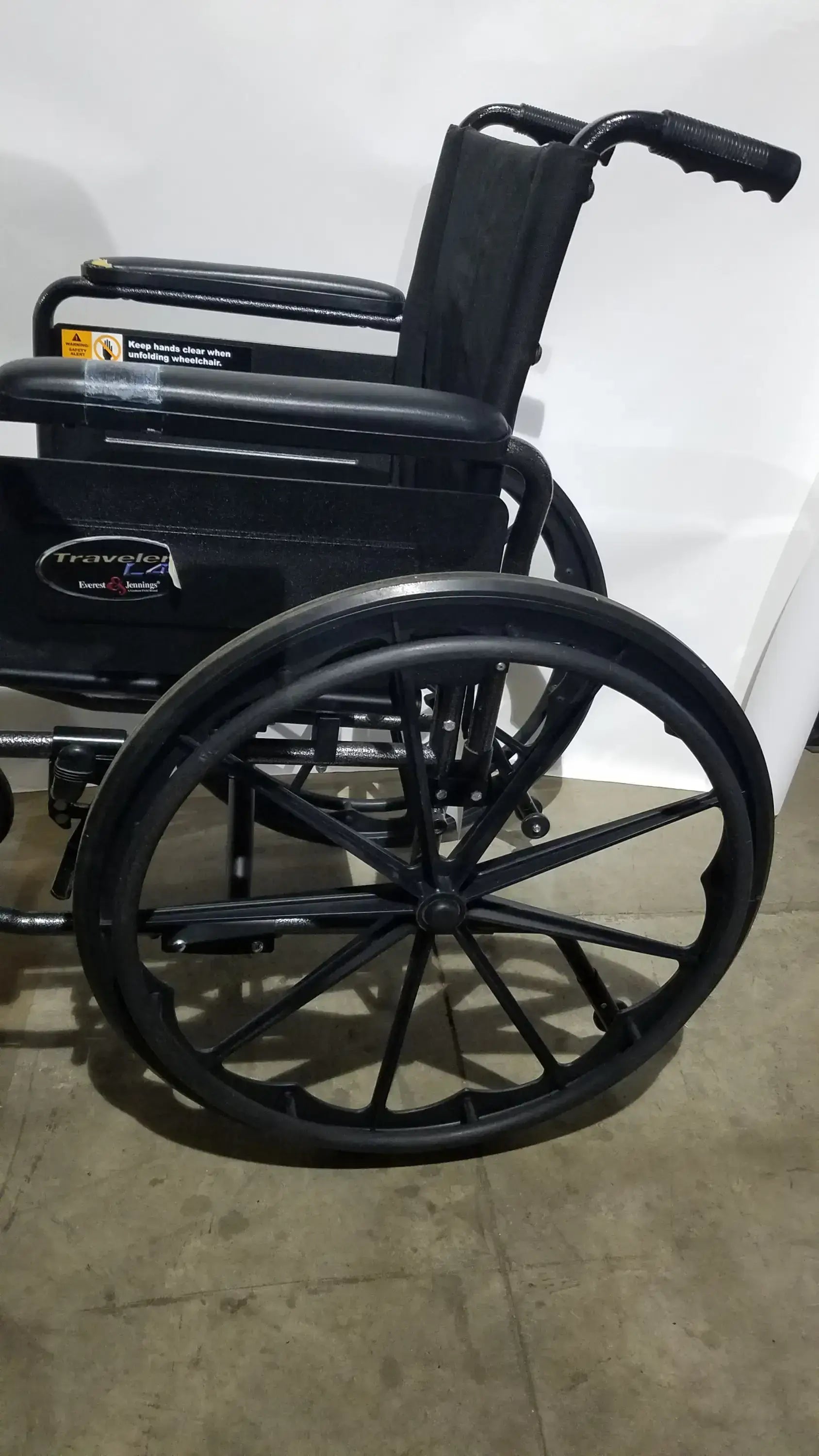 Reuse Medical Equipment Everest & Jennings Traveler L4 Wheelchair Ultralight Adjustable Height Adult Use Wheelchairs, second-hand product photo 15