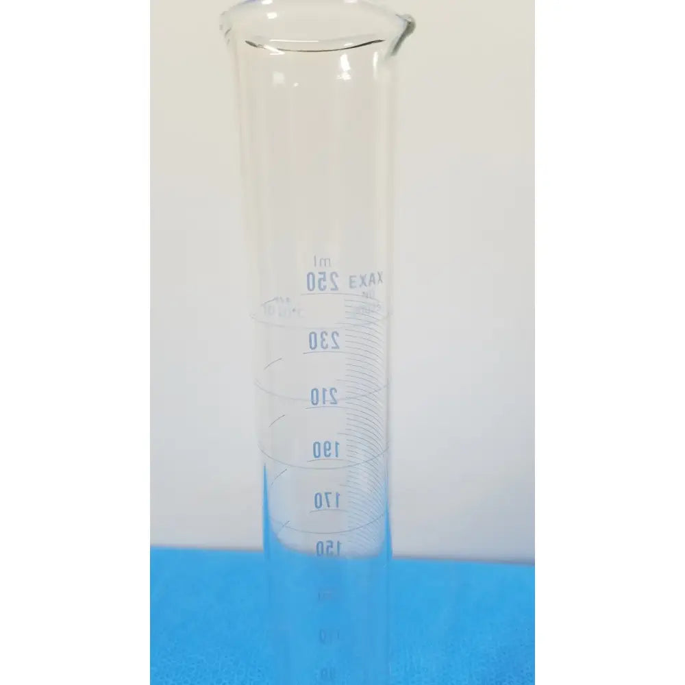 Exax 250 mL Glass Graduated Cylinder – Single Metric Scale Laboratory Glassware Graduated Cylinder, second-hand product photo 3