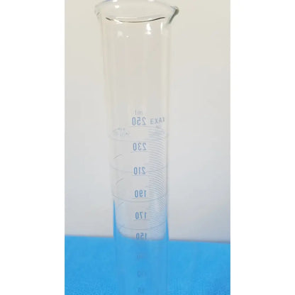 Exax 250 mL Glass Graduated Cylinder – Single Metric Scale Laboratory Glassware Graduated Cylinder, second-hand product photo 3