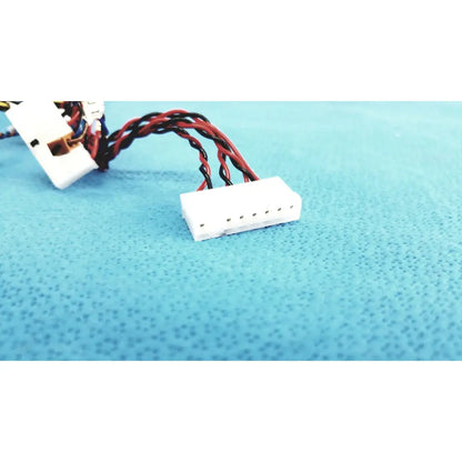 White plastic female multi-pin connector with red and black twisted wires for connectors wire harness cables use