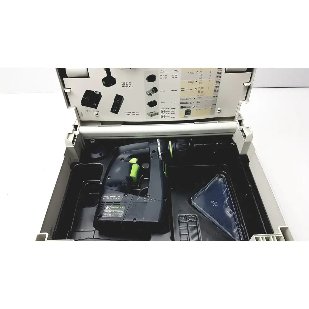 Reuse Medical Festool DD-ES CDD9,6 FX /CDD 12 FX MC 15 Plus Drill and Attachments Drill Chucks, as-is (for parts) product photo 1