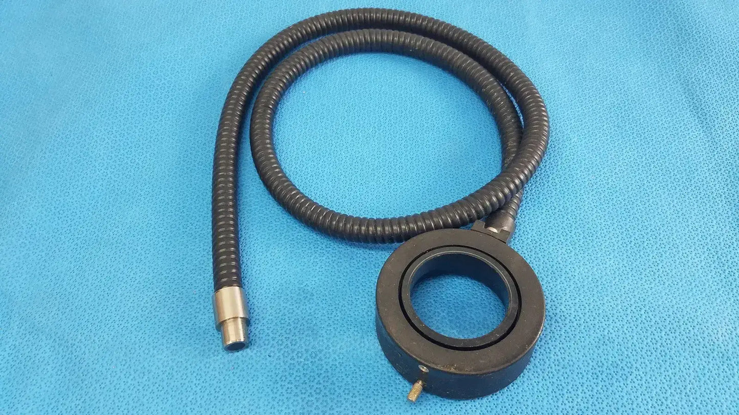 Unbranded Fiber Optic Ring Light Guide Cable Gooseneck Microscope Illuminator Microscope Illuminator Accessory, second-hand product photo 1