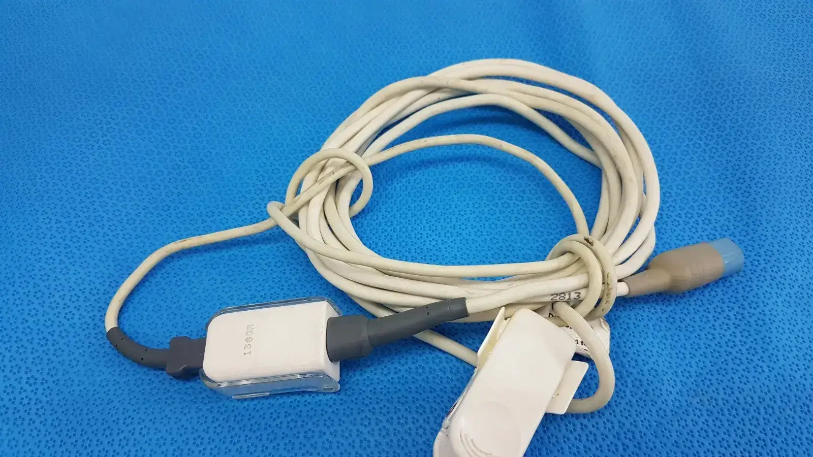 Generic Finger Clip SpO2 Sensor w/ Extension Cable & Multi-Pin Connector – Patient Monit SpO2 Sensor, second-hand product photo 3