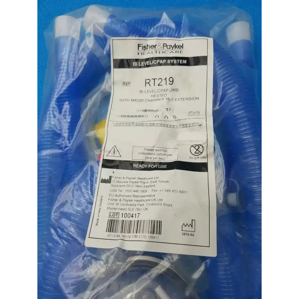 Fisher & Paykel RT219 Bi Level CPAP Circuits CPAP Circuit, second-hand product photo 4