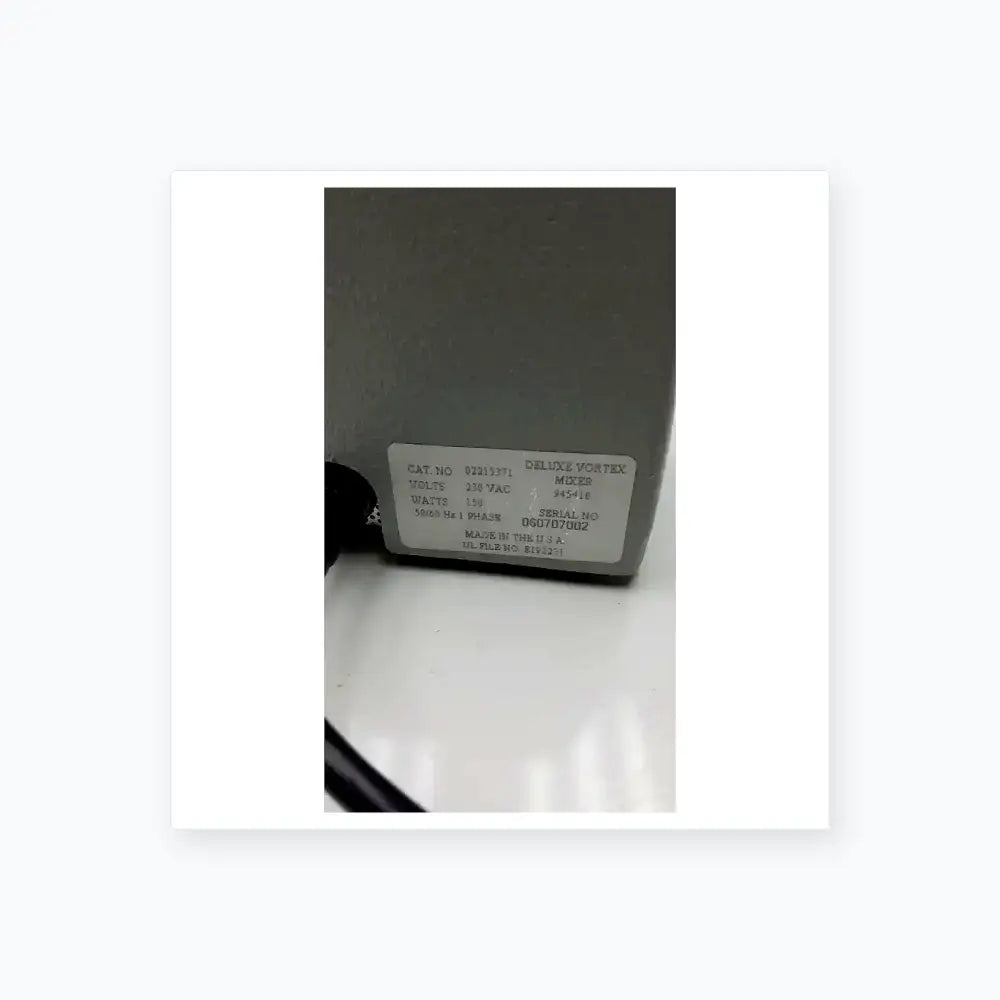 Fisher Scientific Digital Vortex Mixer Cat no 02215371 Digital Vortex Mixer, as-is (for parts) product photo 4
