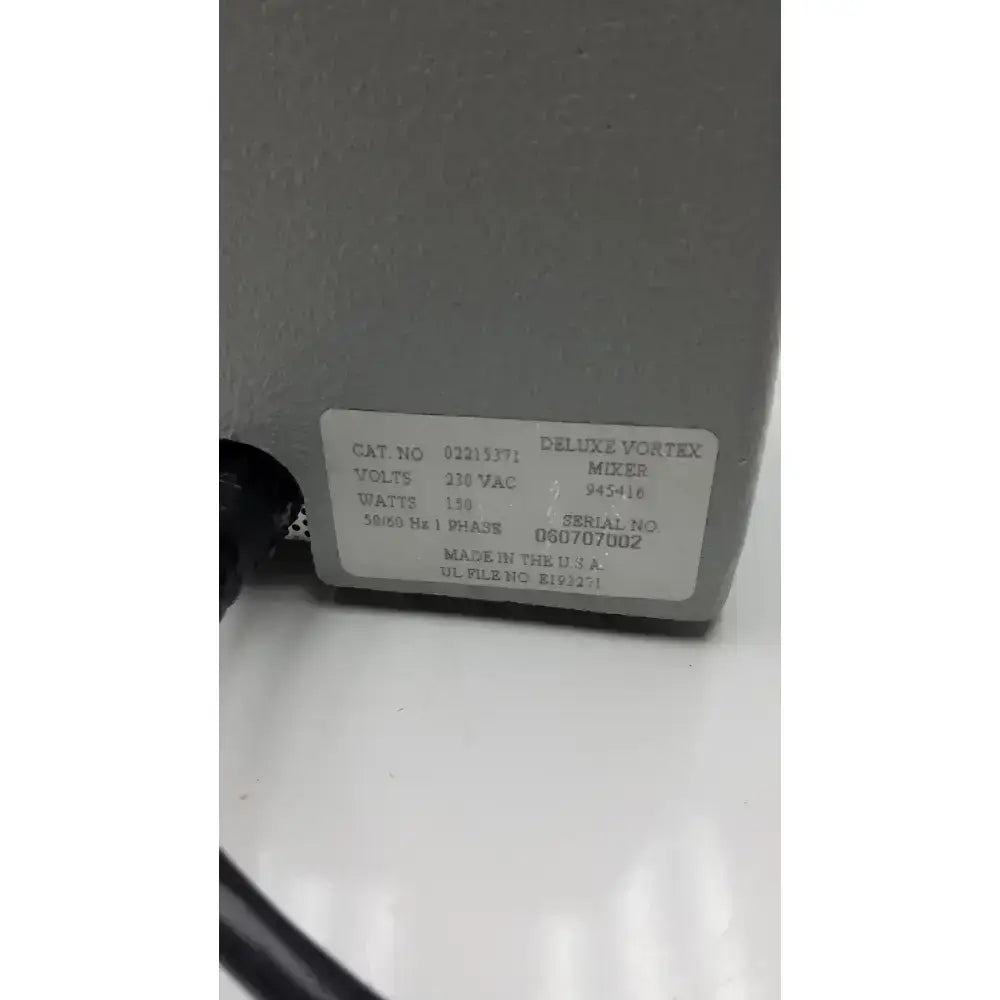 Fisher Scientific Digital Vortex Mixer Cat no 02215371 Digital Vortex Mixer, as-is (for parts) product photo 4