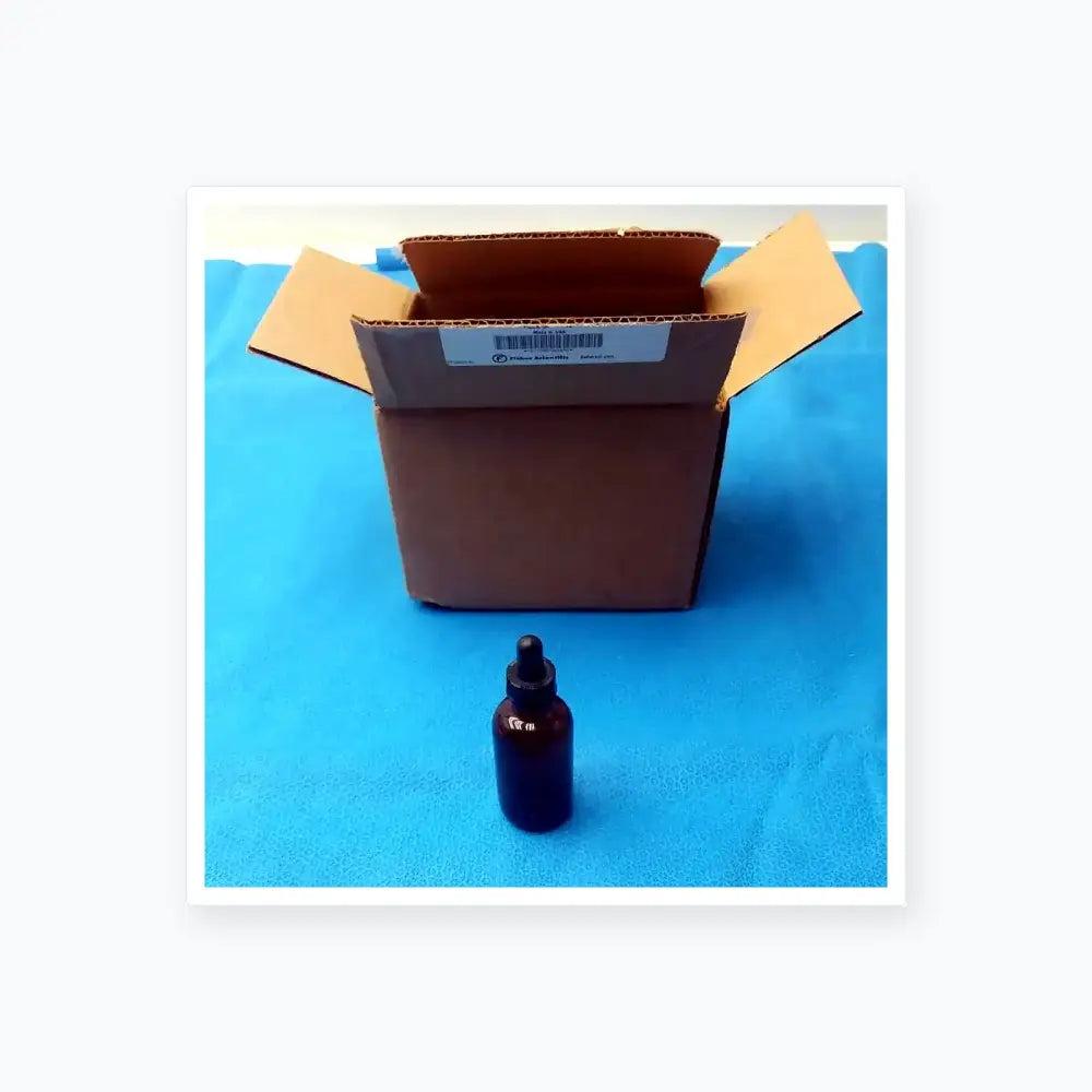 Fisherbrand Amber Boston Round Bottles with Dropper - Lot of 12 Laboratory Bottles, second-hand product photo 1