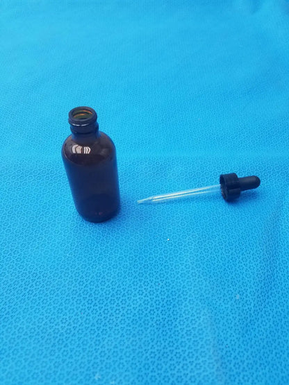 Fisherbrand Amber Boston Round Bottles with Dropper - Lot of 12 Laboratory Bottles, second-hand product photo 3
