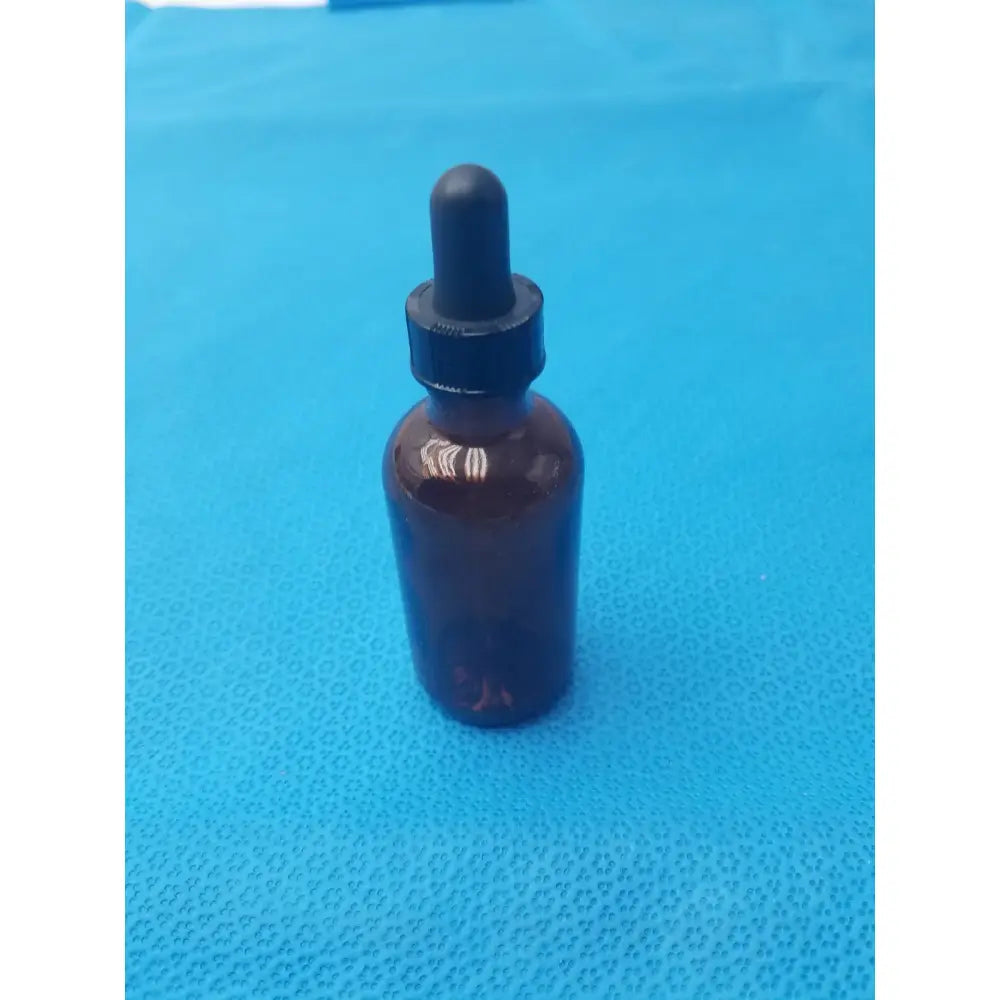 Fisherbrand Amber Boston Round Bottles with Dropper - Lot of 12 Laboratory Bottles, second-hand product photo 4