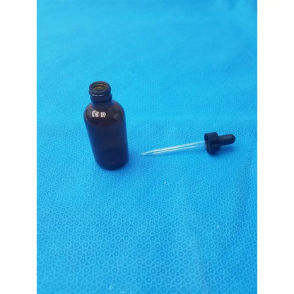 Fisherbrand Amber Boston Round Bottles with Dropper - Lot of 12 Laboratory Bottles, second-hand product photo 3