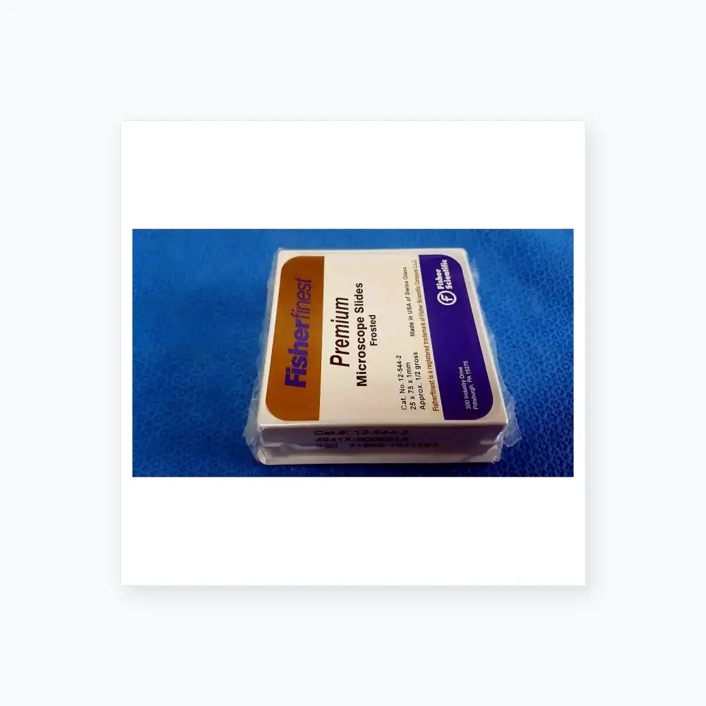 FISHERFINEST Premium Frosted Swiss Glass Microscope Slides 25x75 x1 Mm 12-544-2 Microscope Slides, second-hand product photo 4