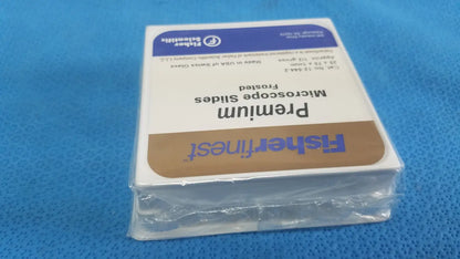 FISHERFINEST Premium Frosted Swiss Glass Microscope Slides 25x75 x1 Mm 12-544-2 Microscope Slides, second-hand product photo 5
