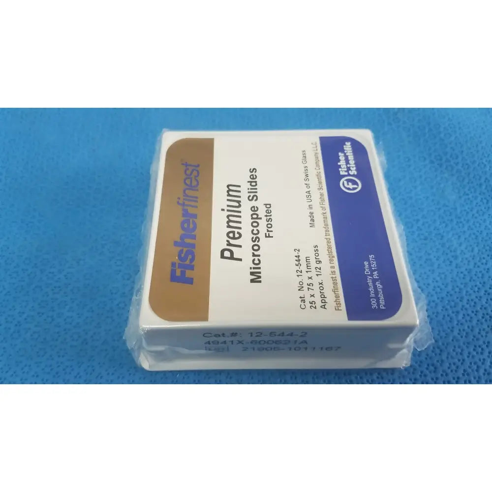FISHERFINEST Premium Frosted Swiss Glass Microscope Slides 25x75 x1 Mm 12-544-2 Microscope Slides, second-hand product photo 4