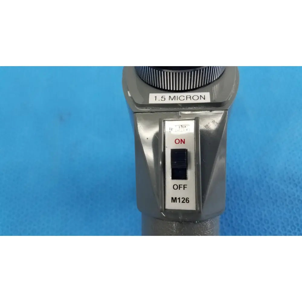 Gray metallic microscope with 1.5 micron label and on/off switch m126 from fjw optical systems find-r-scope infrared viewer