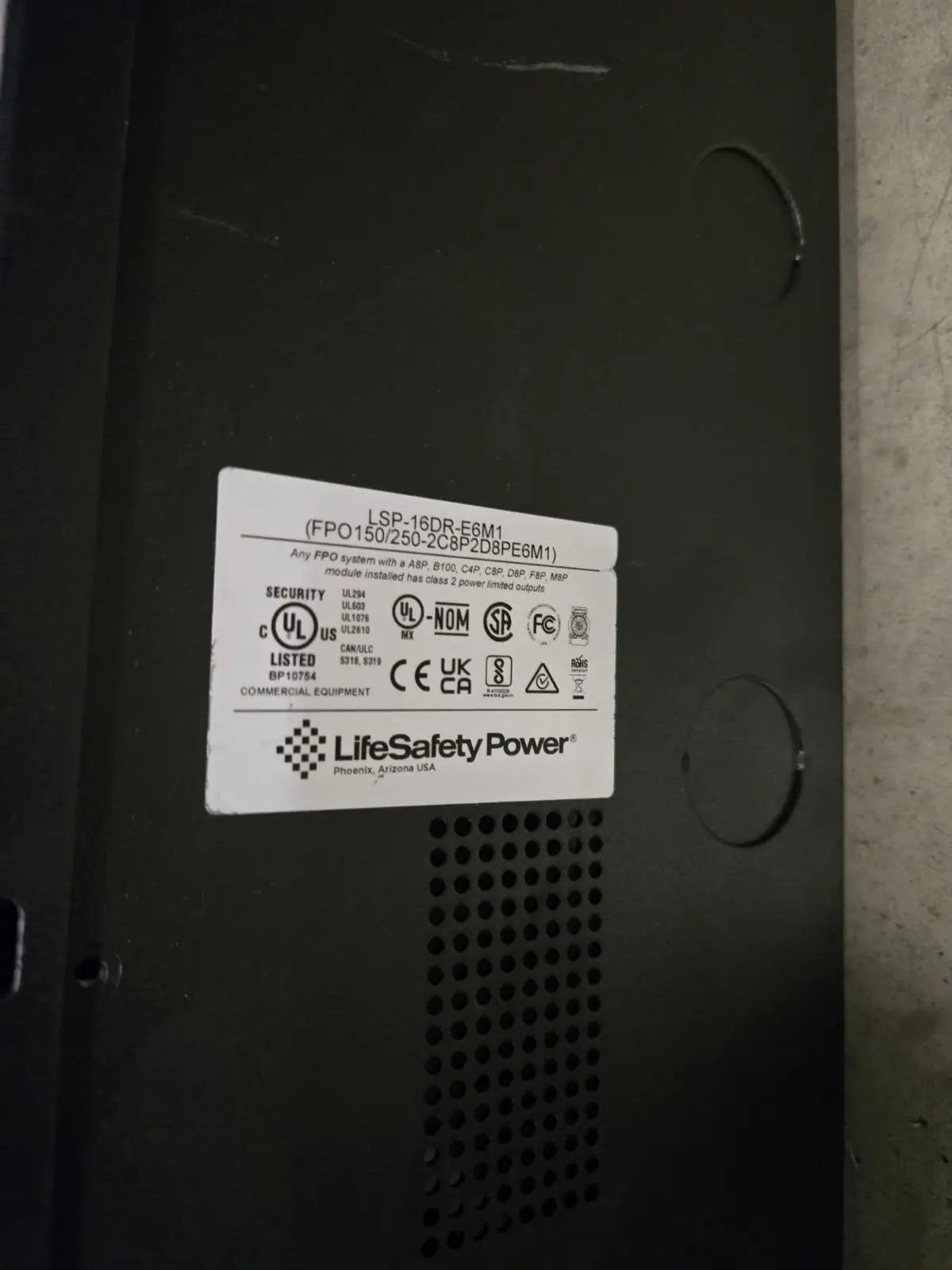 LifeSafety Power Inc Flex power Life safety Enclosure 30"x23x"6.5 Level Power Supply FPO150/250 Power Supply Enclosure, second-hand product photo 10