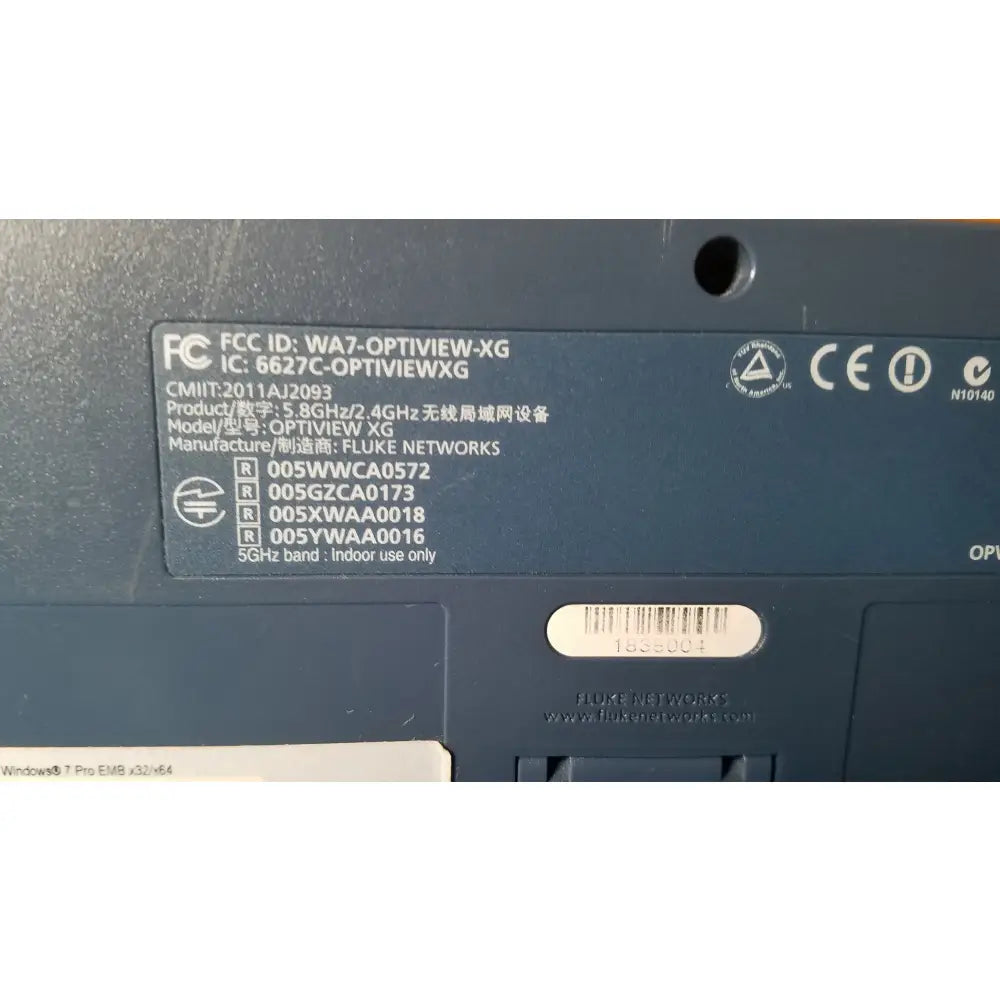 Fluke Networks OptiView XG Network Analysis Tablet Network Analysis Tablet, as-is (for parts) product photo 10