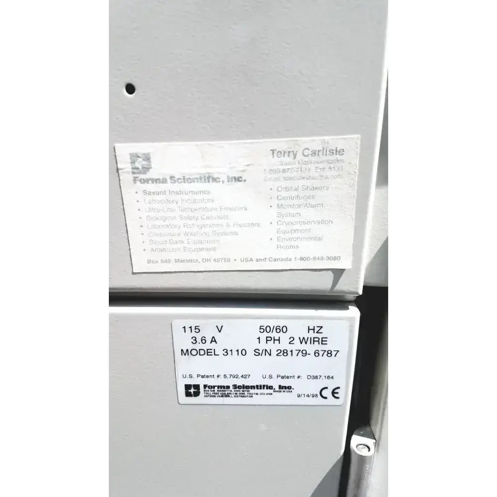 Forma Scientific, Inc. Forma Scientific 3110 Water-Jacketed Lab Incubator CO2 Incubator, second-hand product photo 4