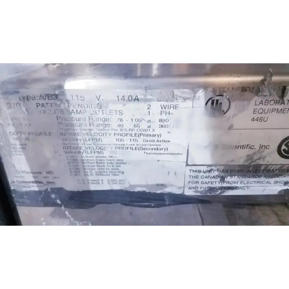 Forma Scientific Class II A/B3 Biological Safety Cabinet Biological Safety Cabinet, second-hand product photo 9