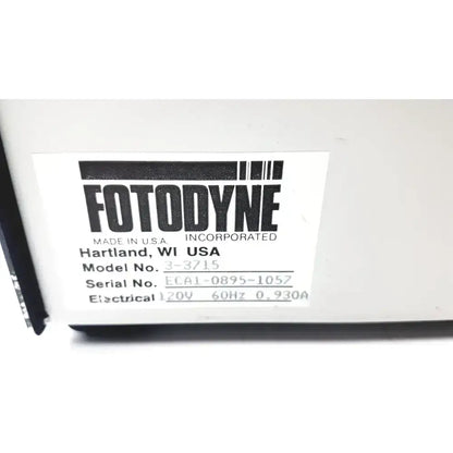 Fotodyne VariQuest 26 Model 303715 Laboratory Equipment, second-hand product photo 5