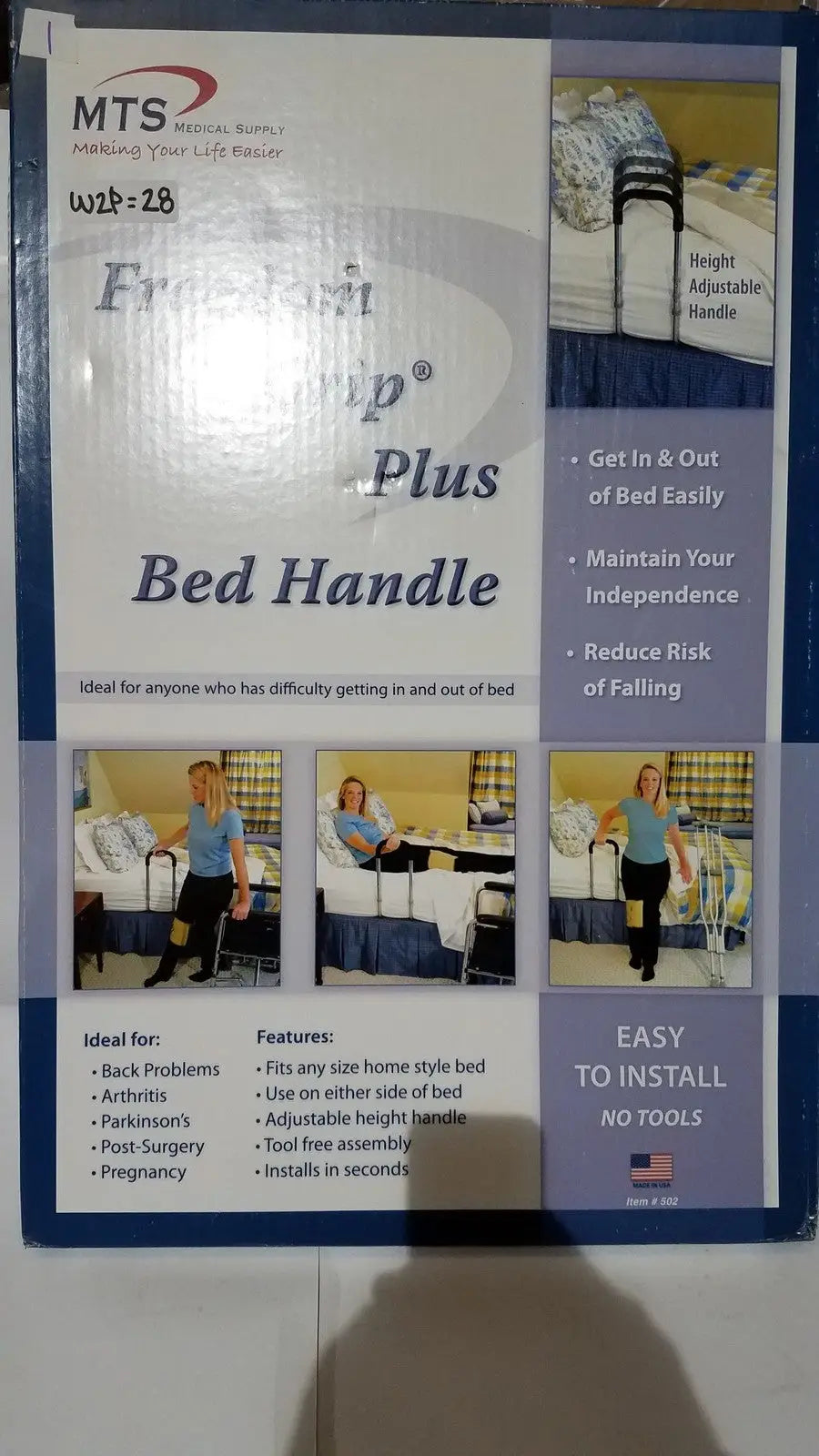 Reuse Medical Freedom Grip Plus Bed Handle – Patient Support Aid Centrifuge Tubes, second-hand product photo 1