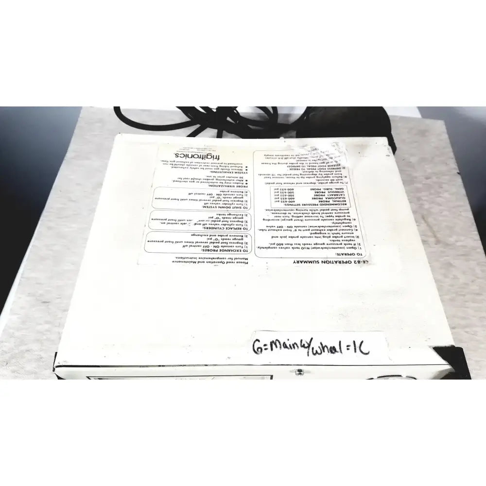Frigitronics CE-82 Cryosurgical System Model 2000 Cryosurgical System, as-is (for parts) product photo 5
