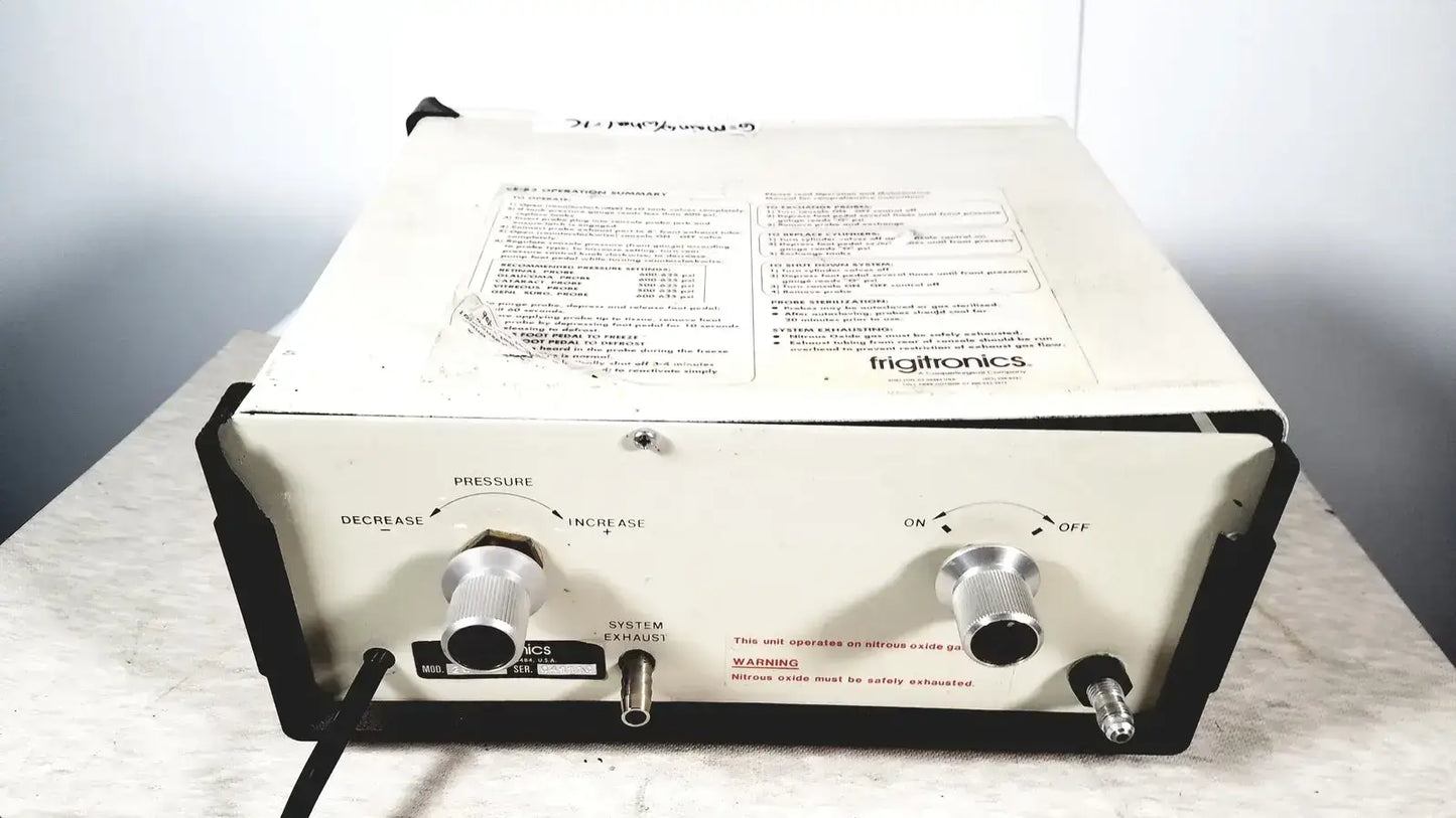 Frigitronics CE-82 Cryosurgical System Model 2000 Cryosurgical System, as-is (for parts) product photo 9