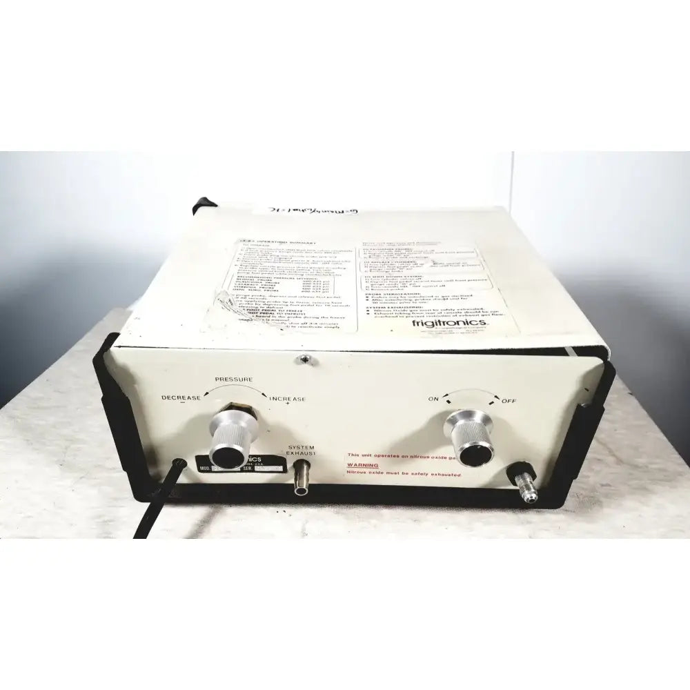 Frigitronics CE-82 Cryosurgical System Model 2000 Cryosurgical System, as-is (for parts) product photo 9