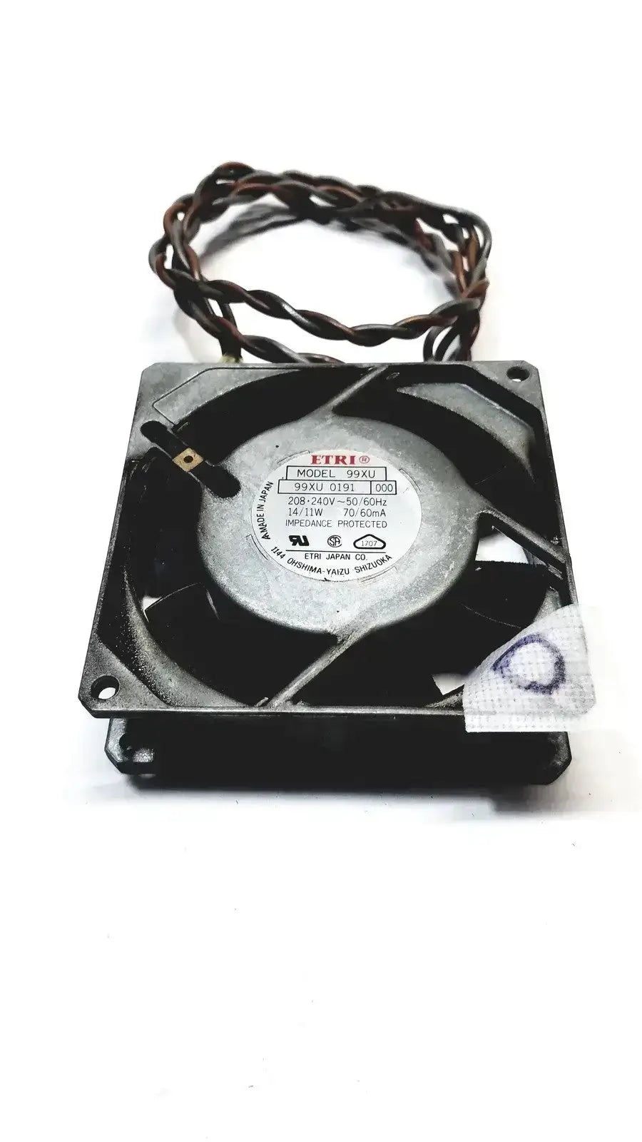 Power Logic FTRI FAN Model 99XU, 0191, 000, 208 240V 50/60HZ Cooling Fan, second-hand product photo 1