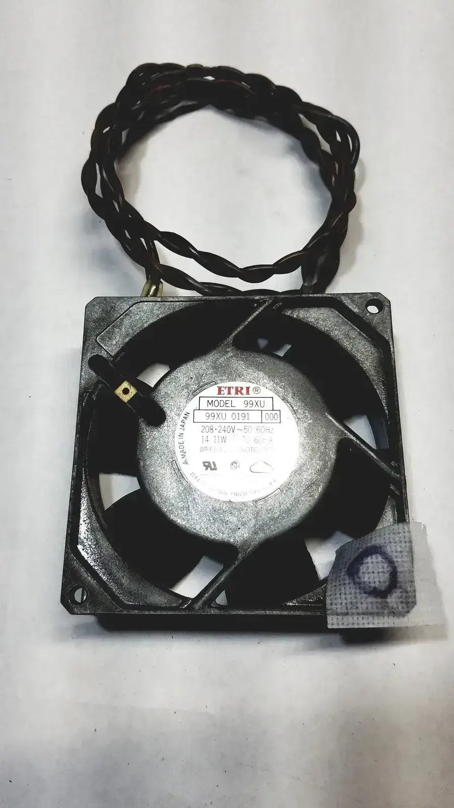 Power Logic FTRI FAN Model 99XU, 0191, 000, 208 240V 50/60HZ Cooling Fan, second-hand product photo 2