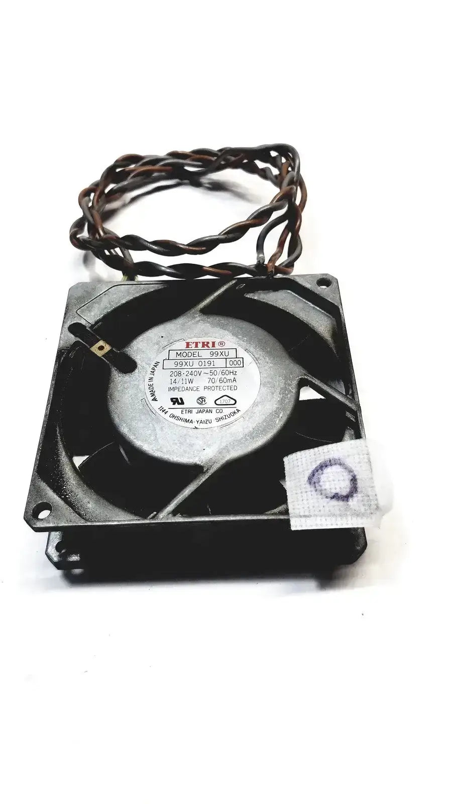Power Logic FTRI FAN Model 99XU, 0191, 000, 208 240V 50/60HZ Cooling Fan, second-hand product photo 9
