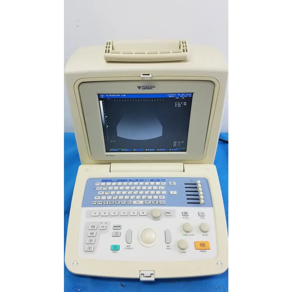 Fukuda Denshi Tellus UF-750XT Diagnostic Ultrasound Imaging System Portable Ultrasound System, second-hand product photo 1