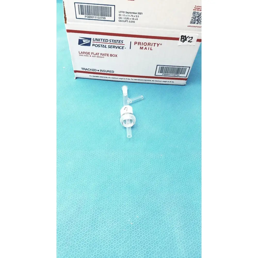 Reuse Medical Gas Inlet Adapter – 24/40 Inner Joint, Dual Hose Connections, Borosilicate Glass Lab Flasks, second-hand product photo 1