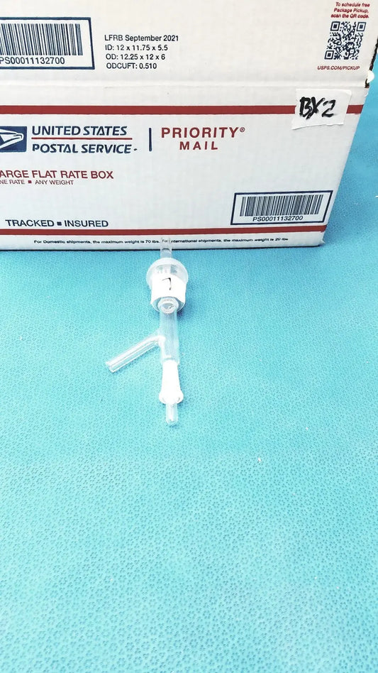 Reuse Medical Gas Inlet Adapter – 24/40 Inner Joint, Dual Hose Connections Lab Flasks, second-hand product photo 1