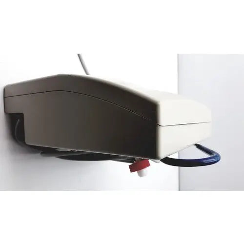 Beige plastic wall-mounted water dispenser with red and white valve for Gaymar SPR plus III cooling therapy unit